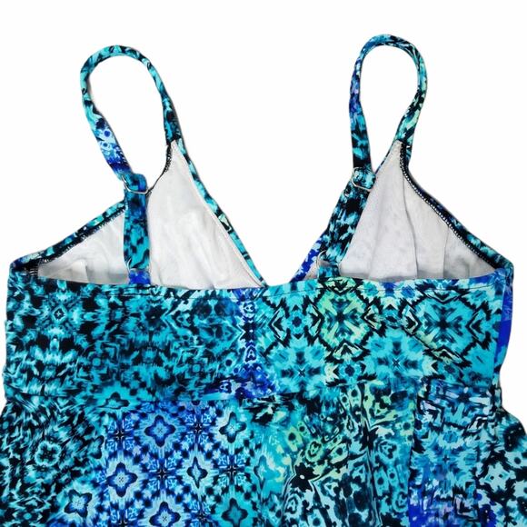 Swim Solutions Santorini Tankini Top Size 10 - Picture 7 of 9